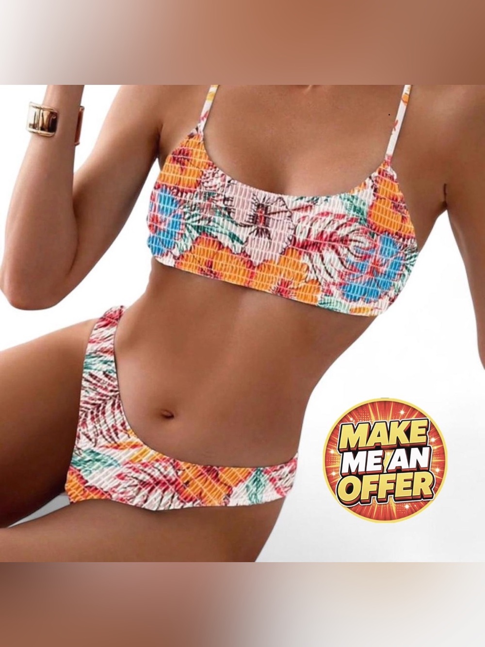 Brand New Floral Bikini Set - SZ L